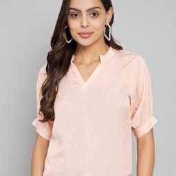 Amagyaa Floral Printed Mandarin Collar Top-image-55