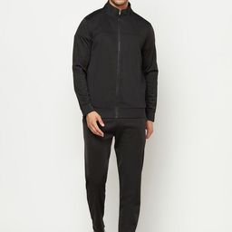 GLITO Stretchable Mock Collar Sports Tracksuits-image-77