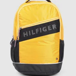 Tommy Hilfiger Unisex Brand Logo Print & Contrast Detail Large Backpack With Rain Cover-image-80
