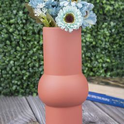 MARKET99 Mauve Textured Ceramic Flower Vase-image-43