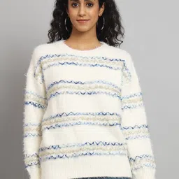 BROOWL Cable Knit Woollen Pullover Sweater-17