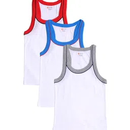 Bodycare Kids Boys Pack Of 3 Assorted Cotton Innerwear Vests-image-75