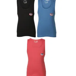 Bodycare Kids Boys Pack Of 3 Assorted Cotton Innerwear Vests-image-113