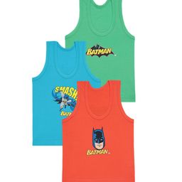 Bodycare Kids Boys Pack Of 3 Cotton Innerwear Vests-51