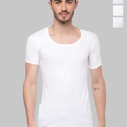 Ramraj 4 Pieces Pure Cotton Short Sleeves Innerwear Vests-picture-46