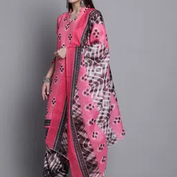 Roly Poly Ethnic Motifs Printed Mandarin Collar Kurta With Salwar & With Dupatta image 4