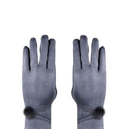 Bonjour Women Grey Solid Winter Gloves-image-79