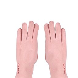 Bonjour Women Pink Solid Winter Gloves-image-78