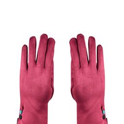 Bonjour Women Maroon Solid Winter Hand Gloves-picture-49