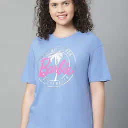 Free Authority Barbie Printed Pure Cotton Relaxed Fit Tshirt-image-66