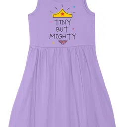 Wear Your Mind Girls Printed Fit and Flare Cotton Dress-image-64