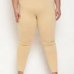 Amydus Women Plus Size Ankle-Length Cotton Leggings-image-0