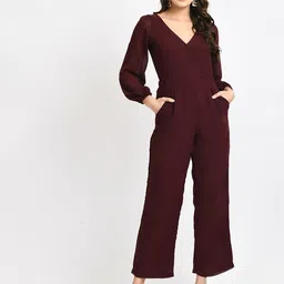 V&M V- Neck Full Sleeve Basic Jumpsuit-picture-41