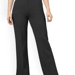 ODETTE Women Comfort Slim Fit High-Rise Trousers-image-40