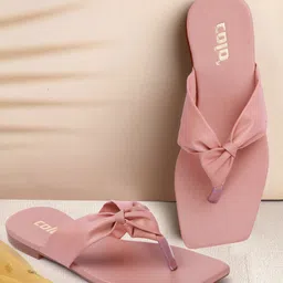 Colo Women No Back Strap Open Toe Flats-10