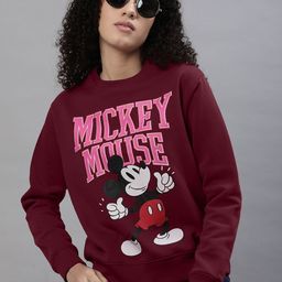 Free Authority Mickey Mouse Printed Cotton Sweatshirt-image-54