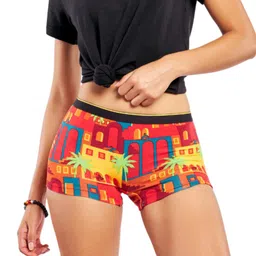 bummer Conversational Printed Modal Boyshort Briefs-image-27