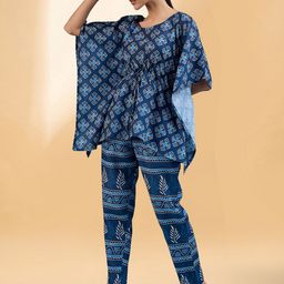 routes by all about you all about you Printed Round Neck Kaftan Top & Flared Trouser image 5