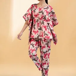 all about you Printed Kaftan Top With Trouser image 5