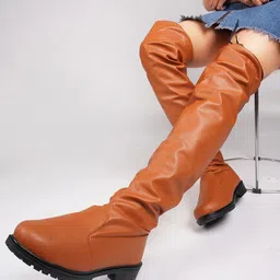 JM Looks Women High-Top Above Knee Length Platform Heel Regular Boots-50