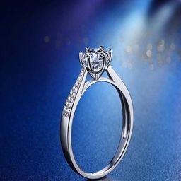 UNIVERSITY TRENDZ Silver-Plated Crystal Studded Adjustable Finger Ring-10