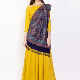 VH Paisley Woven Design Woolen Shawl-picture-35