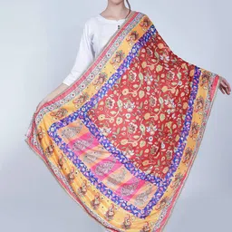 Moda Chales Printed Dupatta with Mirror Work-picture-16