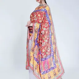 Moda Chales Printed Dupatta with Mirror Work image 2
