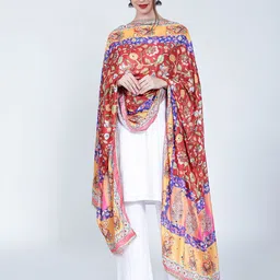 Moda Chales Printed Dupatta with Mirror Work image 5