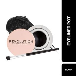Makeup Revolution Gel Eyeliner Pot with Brush - Black-picture-6