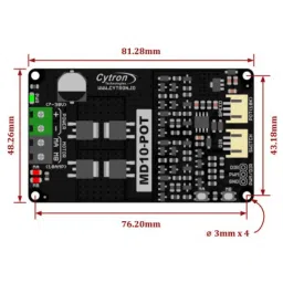 Cytron 10Amp 7V-30V Switch Control Potentiometer with DC Motor Driver image 4