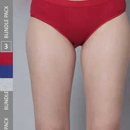 Aimly Pack Of 3 Daily Use Cotton Hipster Briefs Victor_Grey-35