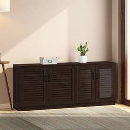 urban ladder Bennis Engineered Wood Shoe Rack in Dark Walnut Finish-picture-0