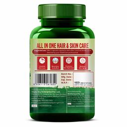 Vlado's Himalayan Organics Plant Based Hair-Skin Vitamin,  60 veggie capsule(s)  with Biotin & DHT Blocker  image 2