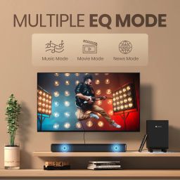 Portronics sound slick x 250W wireless soundbar with wired subwoofer for home image 4