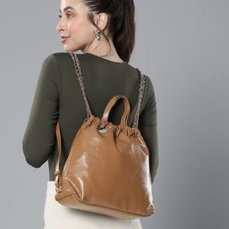 Mast & Harbour Women Backpack With Chain Detail Shoulder Straps-45