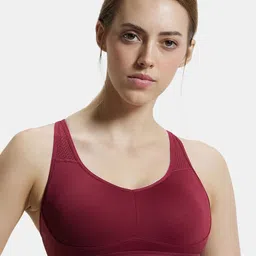 Jockey Move Full Coverage Lightly Padded Full Coverage Wirefree Sports Bra-Anti Microbial image 1