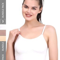 MYSHA Pack Of 3 Full Coverage Lightly Padded Non Wired Sports Bra With All Day Comfort image 1