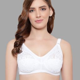 KYODO White Non Padded Lace Bra-33