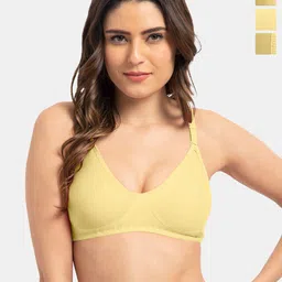 Tweens Pack Of 3 Full Coverage Cotton Non Padded T-Shirt Bra All Day Comfort-60