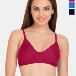 Tweens Pack Of 3 Full Coverage Cotton Non Padded T-Shirt Bra All Day Comfort-picture-16