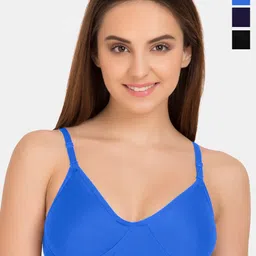 Tweens Pack Of 3 Full Coverage Cotton Non Padded T-Shirt Bra All Day Comfort-86