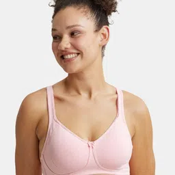 Jockey Wirefree Non Padded Cotton Full Coverage Plus Size Bra with Side Panel Support-ES24-picture-9