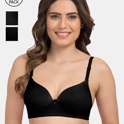 Tweens Pack of 3 Black Bra Lightly Padded-55