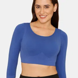 Zivame Women Blue Solid Slip On Bra-picture-23