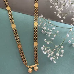 Digital Dress Room Gold Plated Gold Beaded Mangalsutra-65