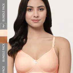 Docare Pack Of 2 Full Coverage Lightly Padded Cotton T-shirt Bra With All Day Comfort-picture-25