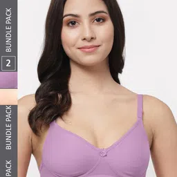 Docare Pack Of 2 Full Coverage Lightly Padded Cotton Bra-image-28