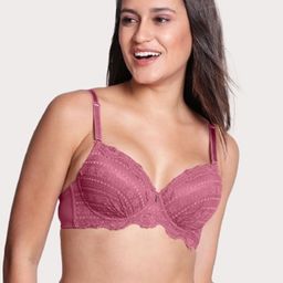 Susie Lace Full Coverage Underwired Lightly Padded T-shirt Bra With All Day Comfort-17