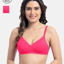 Tweens Pack of 2 Pink T-shirt Bra Lightly Padded-picture-32